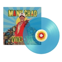 Manu Chao Viva Tu CLEAR BLUE VINYL LP