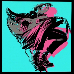 Gorillaz The Now Now DELUXE EDITION BLUE VINYL LP + ART CARDS + BOOK + BADGES + MP3 DOWNLOAD CODE IN LENTICULAR BOX