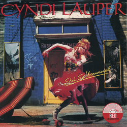 Cyndi Lauper She's So Unusual REISSUE RED VINYL LP + MP3 DOWNLOAD CODE