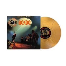 Ac/Dc Let There Be Rock AC/DC 50TH ANNIVERSARY EDITION LIMITED GOLD VINYL LP + INSERT