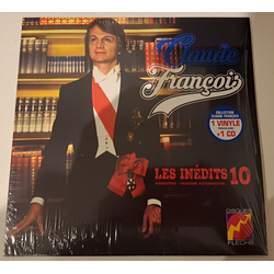Claude Francois Les Inedits 10 LIMITED RED WHITE & BLUE VINYL 10INCH LP + CD