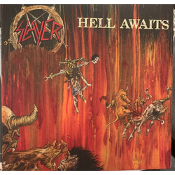 Slayer Hell Awaits REISSUE LIMITED RED MARBLED VINYL LP + FOLD-OUT POSTER + INSERT