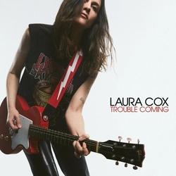 Laura Cox Trouble Coming RED CLEAR MARBLED VINYL LP