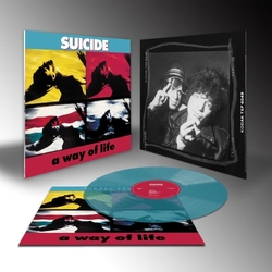 Suicide A Way Of Life 35TH ANNIVERSARY EDITION LIMITED TRANSPARENT BLUE VINYL LP + ART CARD