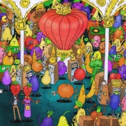 Dance Gavin Dance Jackpot Juicer LIMITED BLUE & BLACK VINYL 2LP