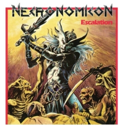 Necronomicon Escalation REISSUE LIMITED TRANSPARENT YELLOW & BLACK MARBLED VINYL LP + POSTER + INSERT