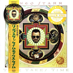 Ringo Starr Time Takes Time LIMITED TRANSLUCENT YELLOW VINYL LP + INSERT WITH OBI-STRIP