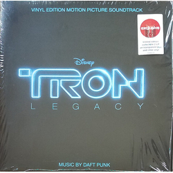 Daft Punk Tron: Legacy SOUNDTRACK TRANSLUCENT BLUE & CLEAR VINYL 2LP