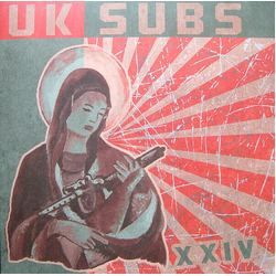 Uk Subs Xxiv CLEAR & GREEN VINYL 2X10INCH LP