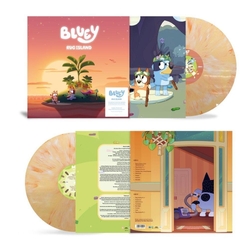 Bluey Rug Island SOUNDTRACK SUNSET ORANGE MARBLED VINYL LP