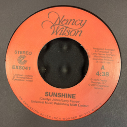 Nancy Wilson Sunshine VINYL 7INCH