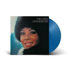 Shirley Bassey Never Never Never REISSUE BLUE VINYL LP