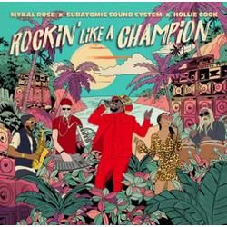 Mykal/Subatomic Sound System/Hollie Cook Rose Rockin' Like A Champion RECORD STORE DAY BLACK FRIDAY RSD 2024 TRANSLUCENT GREEN & PINK SMOKE VINYL LP