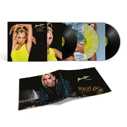 Dua Lipa Future Nostalgia 5TH ANNIVERSARY EDITION CLEAR & YELLOW SPLATTERED & BLACK VINYL 3LP + BOOKLET