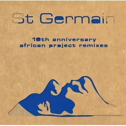 St Germain St Germain 10TH ANNIVERSARY AFRICAN PROJECT REMIXES LIMITED TRANSLUCENT BLUE VINYL 2LP IN DIE-CUT SLEEVE
