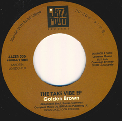 The Take Vibe Ep Golden Brown REISSUE TRANSLUCENT BLUE SPLATTER VINYL 7INCH