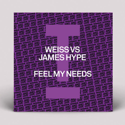 Weiss/James Hype Feel My Needs BLACK WHITE & PURPLE SPLATTERED VINYL 12INCH