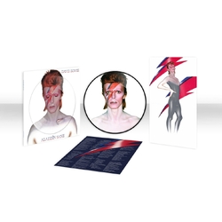 David Bowie Aladdin Sane 50TH ANNIVERSARY EDITION PICTURE DISC LP + INSERT + POSTER IN DIE-CUT SLEEVE