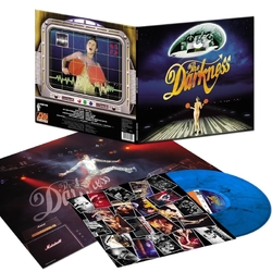 The Darkness Permission To Land 20TH ANNIVERSARY EDITION LIMITED TRANSLUCENT BLUE & BLACK MARBLED VINYL LP + POSTER