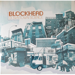Blockhead Downtown Science REISSUE GREY MARBLED VINYL 2LP