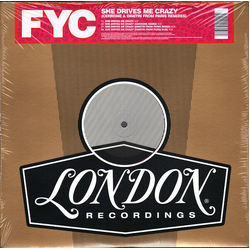 Fine Young Cannibals She Drives Me Crazy ORIGINAL & CERRONE DIMITRI FROM PARIS REMIXES RECORD STORE DAY RSD 2021 LIMITED TRANSLUCENT RED VINYL 12INCH