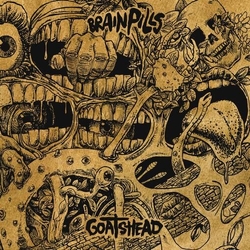 Brain Pills Goatshead TRANSLUCENT YELLOW VINYL LP WITH OBI-STRIP