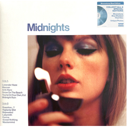 Taylor Swift Midnights MOONSTONE BLUE EDITION TRANSLUCENT BLUE VINYL LP + BOOKLET