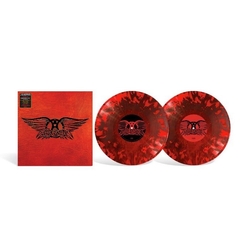 Aerosmith Greatest Hits LIMITED RED & BLACK SPLATTERED VINYL 2LP IN SPOT-VARNISHED SLEEVE