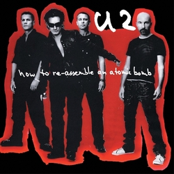 U2 How To Re Assemble An Atomic Bomb RECORD STORE DAY BLACK FRIDAY RSD 2024 LIMITED RED & BLACK MARBLED VINYL LP