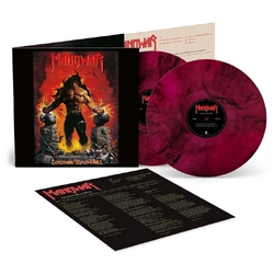 Manowar Louder Than Hell REISSUE TRANSLUCENT PINK & BLACK MARBLED VINYL 2LP