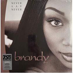 Brandy Never Say Never REISSUE LIMITED CRYSTAL CLEAR VINYL 2LP + INSERT