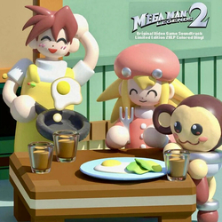 Capcom Sound Team Mega Man Legends 2 SOUNDTRACK LIMITED BLUE & WHITE SWIRL VINYL 2LP + INSERT