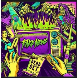 Fake News Dead Set PURPLE & BLACK SPLATTERED VINYL LP + INSERT