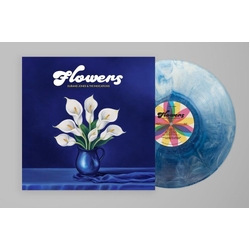 Durand & The Indications Jones Flowers 'ICEBERG SPLASH' BLUE & WHITE MARBLED VINYL LP
