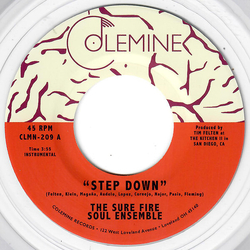 The Sure Fire Soul Ensemble Step Down LIMITED CLEAR VINYL 7INCH