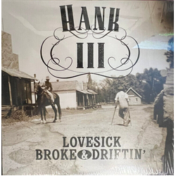Hank Iii Lovesick Broke & Drifitn' LIMITED CLEAR & BLACK SPLATTERED VINYL LP