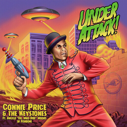 Connie & The Keystones Feat Angelo Moore Price Under Attack! LIMITED ORANGE PURPLE & GREEN SPLATTERED VINYL 7INCH