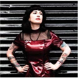 Vulpyne. Molly Amortise TRANSLUCENT RED & BLACK MARBLED VINYL 12INCH