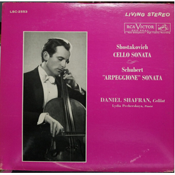Daniel/Lydia Pecherskaya Shafran Shostakovich: Cello Sonata/Schubert: Arpeggione Sonata REMASTERED LIMITED 200 GRAM VINYL LP