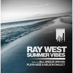 Ray Feat Blu/Breeze Brewin/Playa Haze/Nelson Dialect West Summer Vibes TRANSLUCENT TEAL VINYL 7INCH