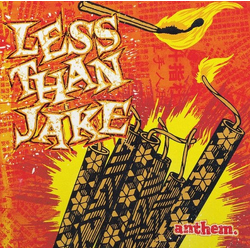 Less Than Jake Anthem LIMITED ORANGE VINYL LP + INSERT