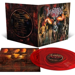 Incantation Mortal Throne Of Nazarene REISSUE TRANSLUSCENT RIPPLE BLOOD RED MARBLED VINYL LP + INSERT IN SPOT-VARNISHED SLEEVE