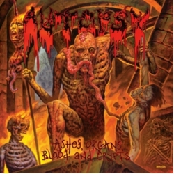 Autopsy Ashes Organs Blood & Crypts RED VINYL LP