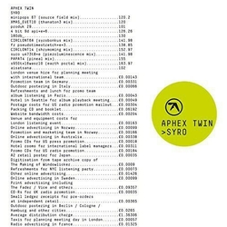 Aphex Twin Syro VINYL TRI-FOLD 3LP
