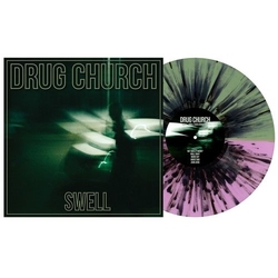 Drug Church Swell REISSUE OLIVE & VIOLET SPLIT WITH BLACK SPLATTERED VINYL 12INCH