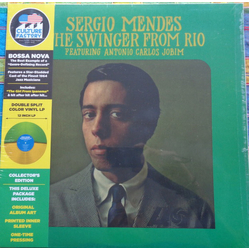 Sergio Feat Antonio Carlos Jobim Mendes The Swinger From Rio LIMITED GREEN & YELLOW SPLIT VINYL LP WITH OBI-STRIP