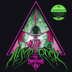 Aesop Rock The Impossible Kid GREEN & PINK VINYL 2LP + POSTER + MP3 DOWNLOAD CODE IN DIE-CUT SLEEVE