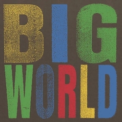 Hovvdy Big World LIMITED TRANSLUCENT GREEN & BLUE SPLIT COLOURED VINYL LP + INSERT
