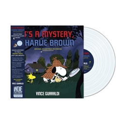 Vince Guaraldi It's A Mystery Charlie Brown REMASTERED MAGNIFYING GLASS' CLEAR VINYL LP