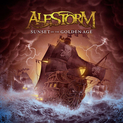 Alestorm Sunset On The Golden Age REISSUE RECORD STORE DAY RSD 2021 LIMITED GOLD & BLACK SPLATTERED VINYL 2LP + ART PRINT